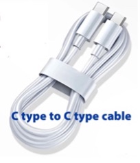  Wire charging USB to C type cable